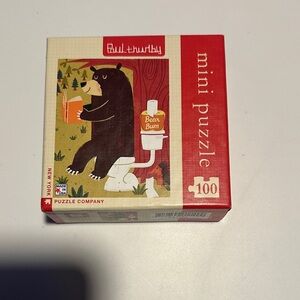 Paul Thurlby Bear Bum Mini Puzzle - 100 pieces